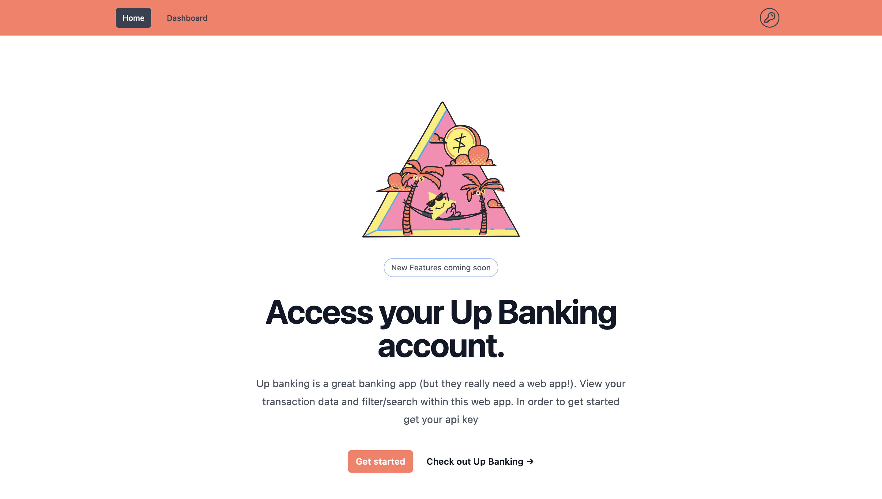 Up banking screenshot